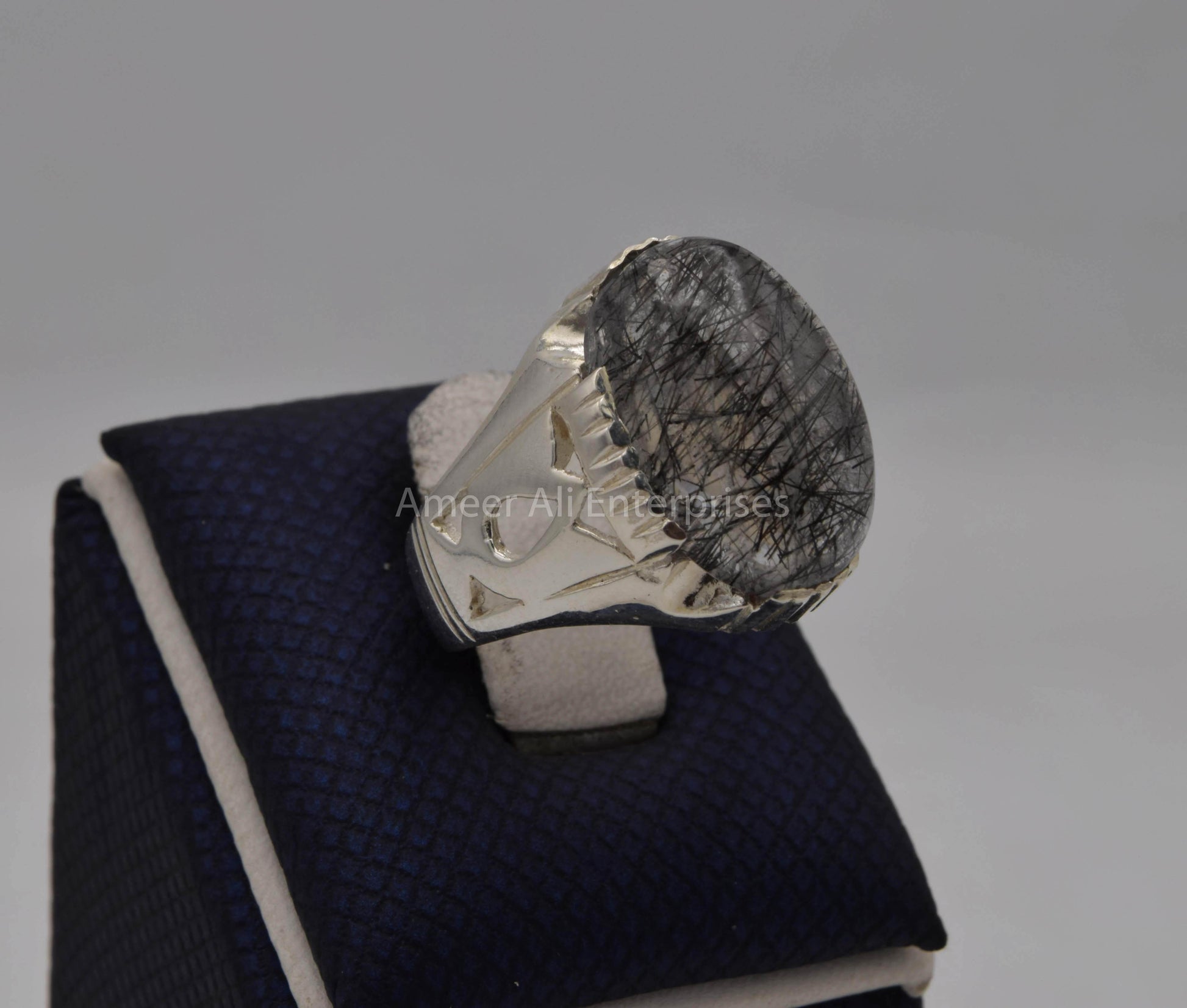 AAE 5641 Chandi Ring, Stone: Moh e Najaf - AmeerAliEnterprises