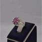 AAE 5743 Chandi Ring 925, Stone: Ruby - AmeerAliEnterprises