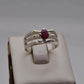 AAE 5705 Chandi Ring 925, Stone: Ruby - AmeerAliEnterprises