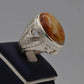 AAE 5613 Chandi Ring 925, Stone: Sulemani Aqeeq - AmeerAliEnterprises