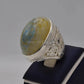 AAE 5605 Chandi Ring 925, Stone: Sulemani Aqeeq - AmeerAliEnterprises