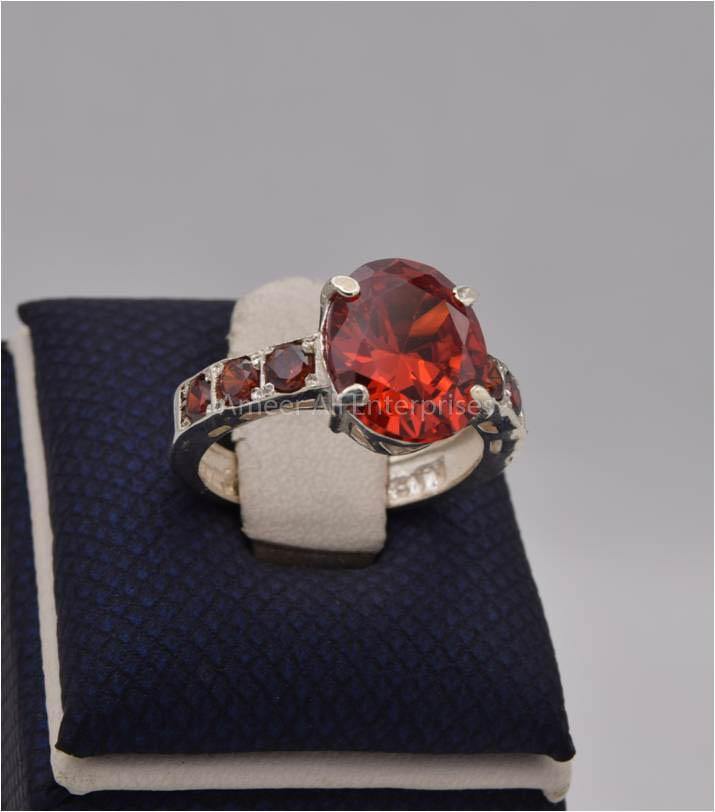 AAE 5501 Chandi Ring 925, Stone: Zircon - AmeerAliEnterprises