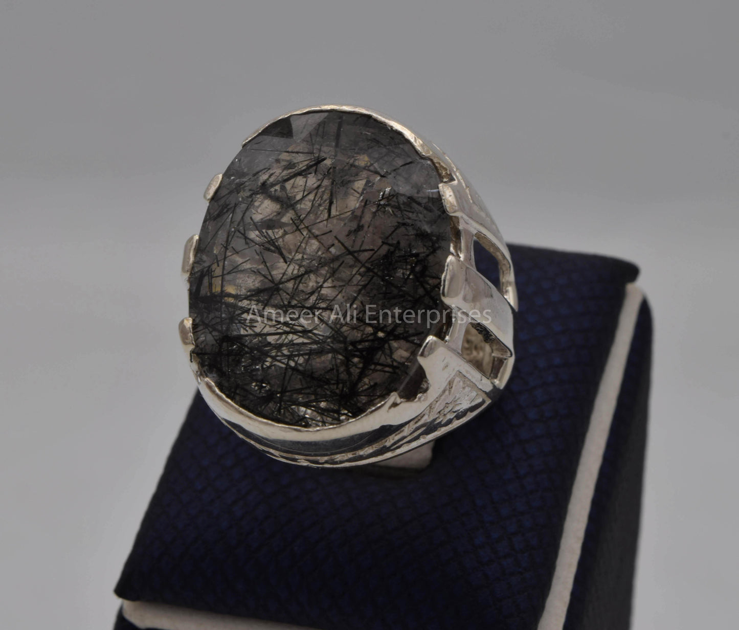 AAE 5646 Chandi Ring, Stone: Moh e Najaf - AmeerAliEnterprises