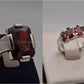 Silver Couple Rings: Pair 73,  Stone: Zircon - AmeerAliEnterprises