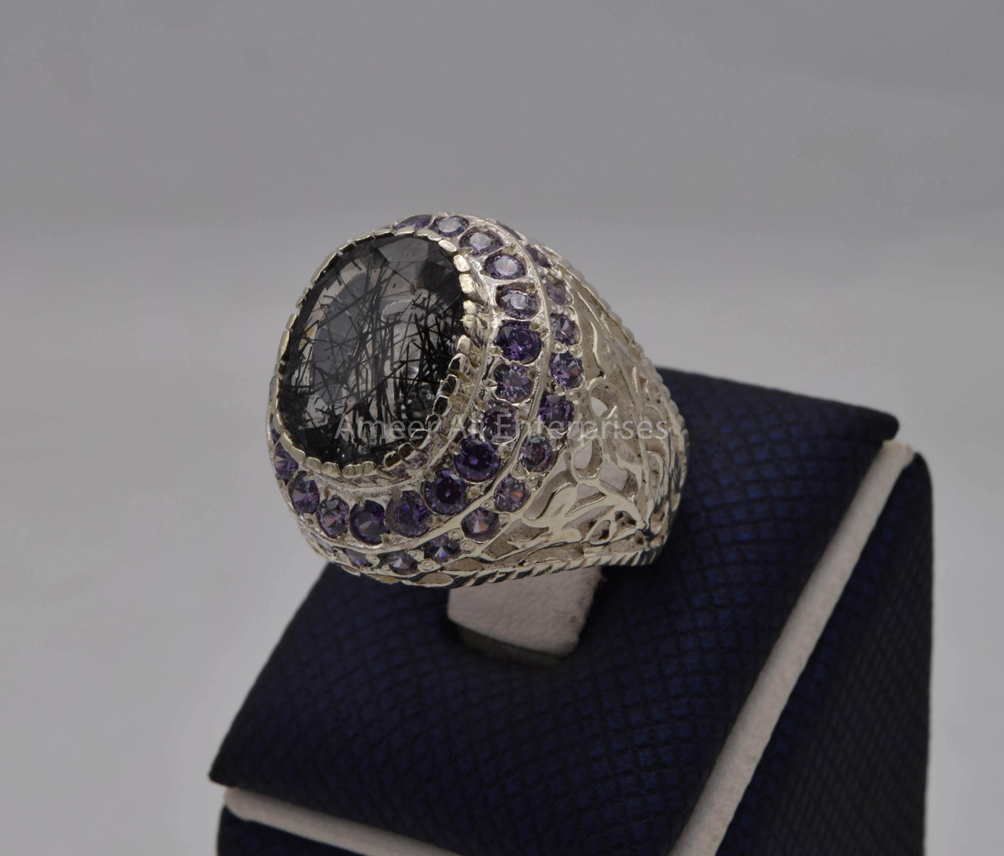 AAE 5651 Chandi Ring, Stone: Moh e Najaf - AmeerAliEnterprises