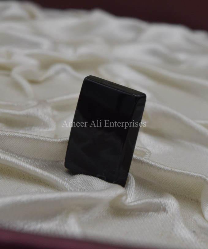 AAE 1381 Black Aqeeq Stone - AmeerAliEnterprises