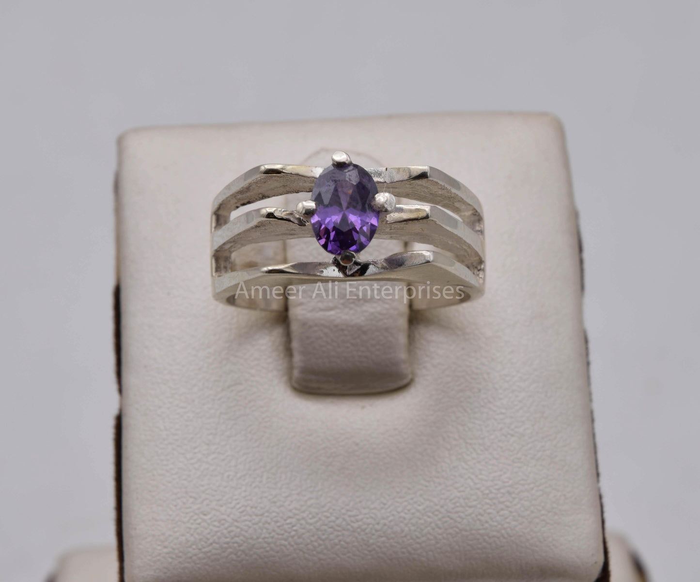 AAE 5700 Chandi Ring 925, Stone: Zircon - AmeerAliEnterprises