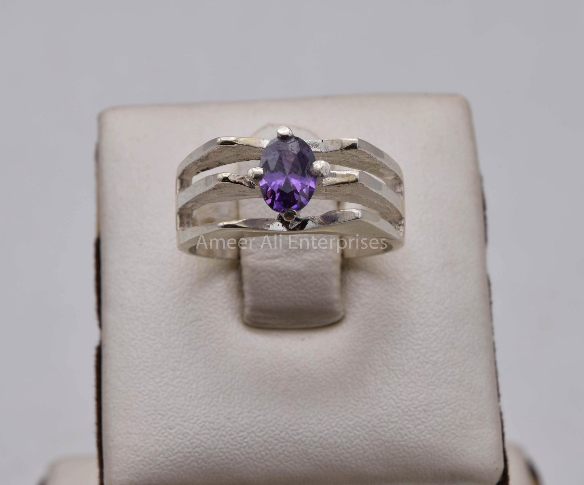 AAE 5700 Chandi Ring 925, Stone: Zircon - AmeerAliEnterprises