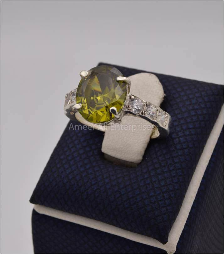 AAE 5506 Chandi Ring 925, Stone: Zircon - AmeerAliEnterprises