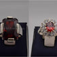 Silver Couple Rings: Pair 33,  Stone: Zircon - AmeerAliEnterprises
