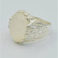 AAE 6258 Chandi Ring 925, Stone: Dur e Najaf