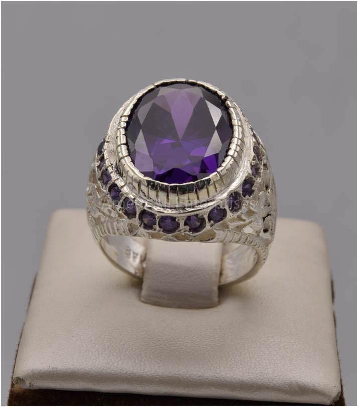 AAE 2484 Chandi Ring 925, Stone: Zircon - AmeerAliEnterprises