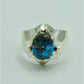 AAE 6845 Chandi Ring 925, Stone: Shajri Feroza