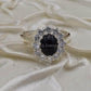 AAE 0329 Chandi Ring 925, Stone Opal (Black) - AmeerAliEnterprises