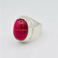 AAE 6620 Chandi Ring 925, Stone: Irani Poota Yaqoot