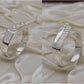 Silver Couple Rings: Pair 30,  Stone: Pearl - AmeerAliEnterprises