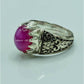 AAE 6771 RUBY STAR 925 CHANDI RING - AmeerAliEnterprises