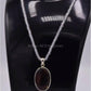 AAE 5834 Chandi Pendant 925, Stone: Sulemani Aqeeq - AmeerAliEnterprises