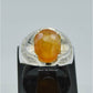 AAE 6243 Chandi Ring 925, Stone: Pukhraj