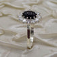 AAE 0329 Chandi Ring 925, Stone Opal (Black) - AmeerAliEnterprises