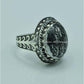 AAE 6710 Chandi Ring 925, Stone: Hadeed (Naad-e-Ali A.S) - AmeerAliEnterprises
