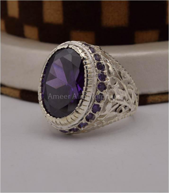AAE 2484 Chandi Ring 925, Stone: Zircon - AmeerAliEnterprises