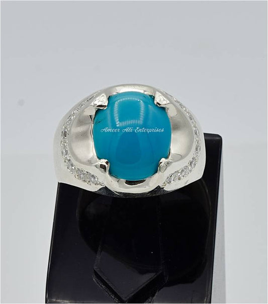 AAE 6614 Chandi Ring 925, Stone: Feroza
