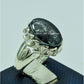 AAE 6772 CHANDI RING 925, STONE: HADEED (NAAD-E-ALI A.S) - AmeerAliEnterprises