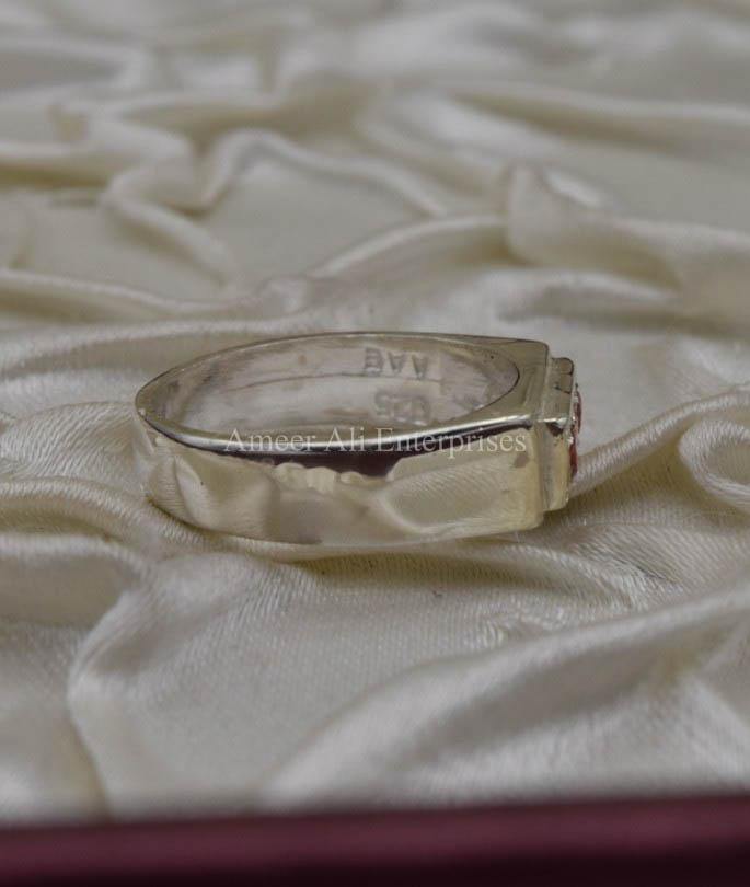 AAE 1849 Chandi Ring 925, Stone: Zircon - AmeerAliEnterprises