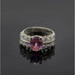 AAE 6118 Chandi Ring 925, Stone: Zircon - AmeerAliEnterprises