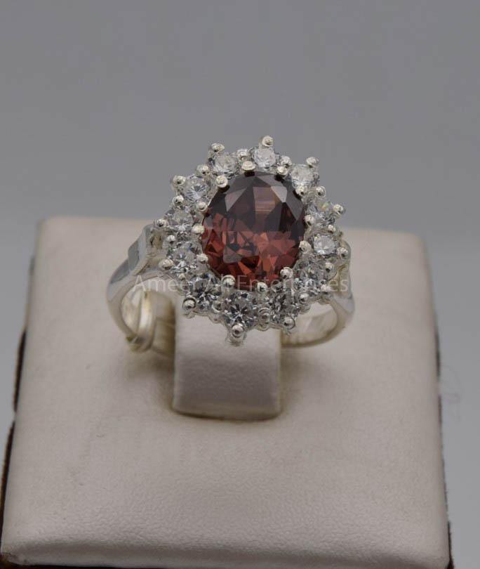 AAE 7528 Chandi Ring 925, Stone: Zircon - AmeerAliEnterprises