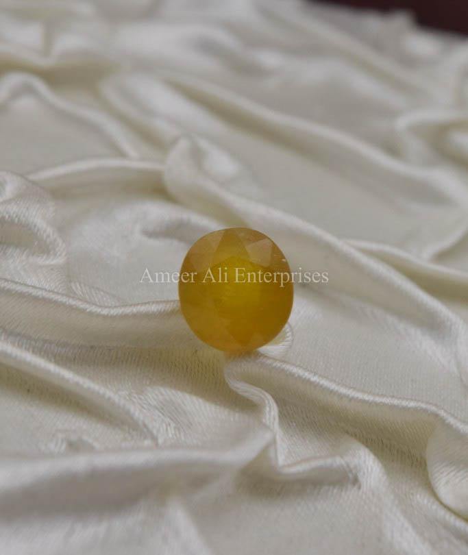 AAE 1318 Yellow Sapphire (Pukhraj) - AmeerAliEnterprises
