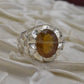 AAE 1570 Chandi Ring 925, Stone: Yellow Sapphire (Pukhraj) - AmeerAliEnterprises