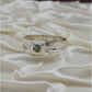 AAE 3514 Chandi Ring 925, Stone Emerald (Zamurd)