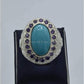 AAE 5854 Chandi Ring 925, Stone: Feroza - AmeerAliEnterprises