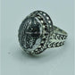 AAE 6710 Chandi Ring 925, Stone: Hadeed (Naad-e-Ali A.S) - AmeerAliEnterprises