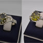 Silver Couple Rings: Pair 112,  Stone: Zircon - AmeerAliEnterprises