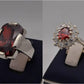 Silver Couple Rings: Pair 33,  Stone: Zircon - AmeerAliEnterprises