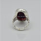AAE 6568 Chandi Ring 925, Stone: Yamni Aqeeq