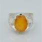 AAE 6243 Chandi Ring 925, Stone: Pukhraj