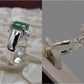 Silver Couple Rings: Pair 7, Stone: Emerald - AmeerAliEnterprises