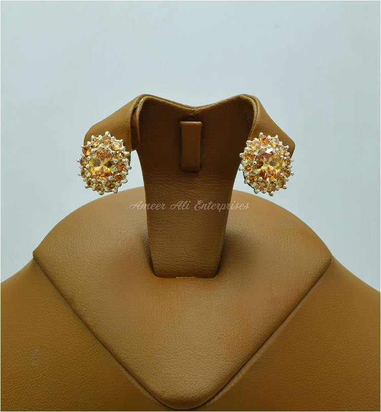 AAE 5711 Chandi Earring 925, Stone: Zircon - AmeerAliEnterprises