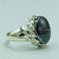 AAE 6772 CHANDI RING 925, STONE: HADEED (NAAD-E-ALI A.S) - AmeerAliEnterprises