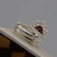 AAE 7570 Chandi Ring 925, Stone: Yaqoot Ruby - AmeerAliEnterprises