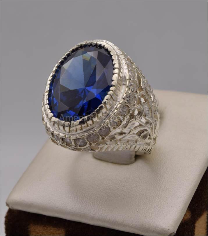 AAE 7527 Chandi Ring 925, Stone: Zircon - AmeerAliEnterprises