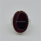 AAE 6568 Chandi Ring 925, Stone: Yamni Aqeeq
