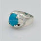 AAE 6614 Chandi Ring 925, Stone: Feroza