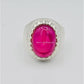 AAE 6621 Chandi Ring 925, Stone: Irani Poota Yaqoot