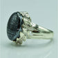 AAE 6772 CHANDI RING 925, STONE: HADEED (NAAD-E-ALI A.S) - AmeerAliEnterprises