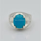 AAE 6614 Chandi Ring 925, Stone: Feroza